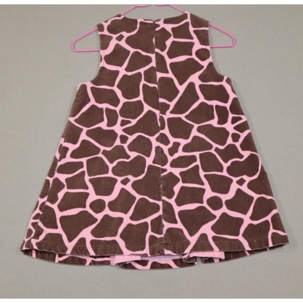 Gymboree Vintage Little Girls Giraffe Dress - Pink/Brown‎ - Size 3T